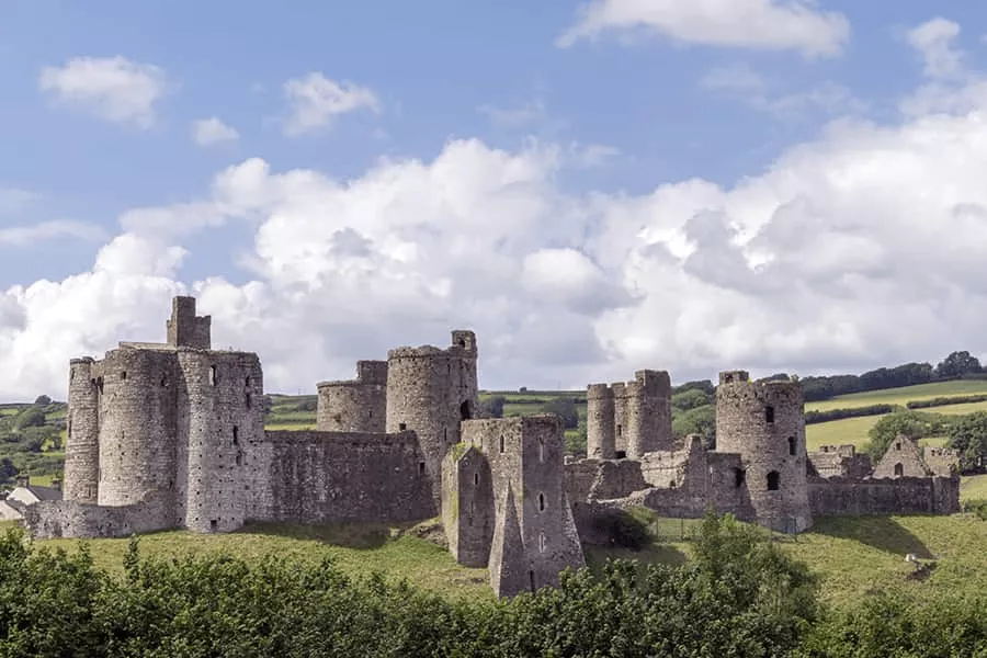 Kidwelly Castle in West Wales