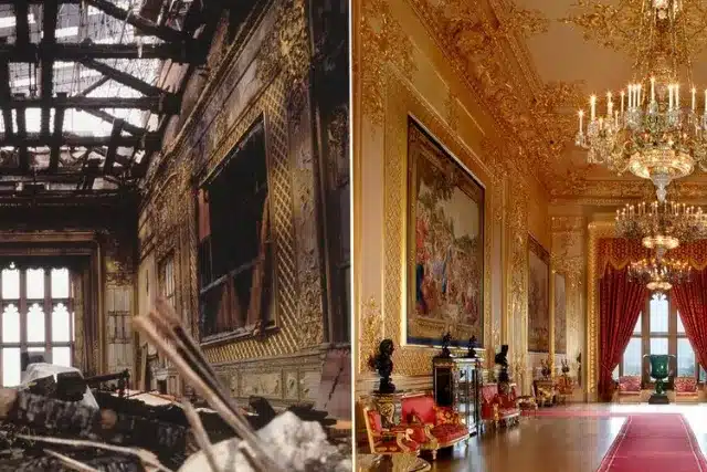 The Restoration of Windsor Castle after Fire Burn