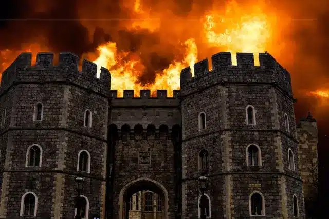 Windsor Castle Fire 1992 1
