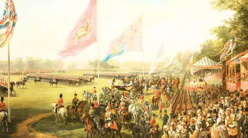 The Review in Windsor Great Park in Honour of the Shah of Persia