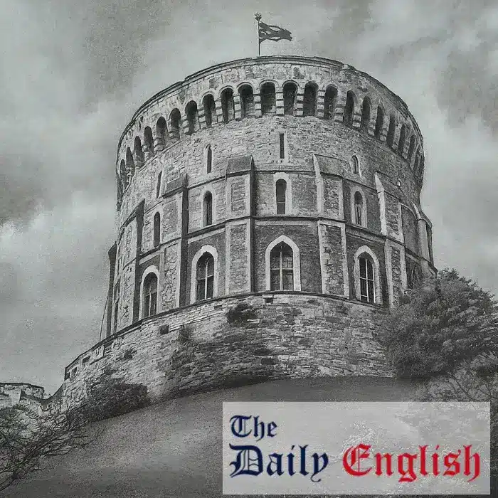 The Round Tower, Windsor Castle Pencil Drawing 2