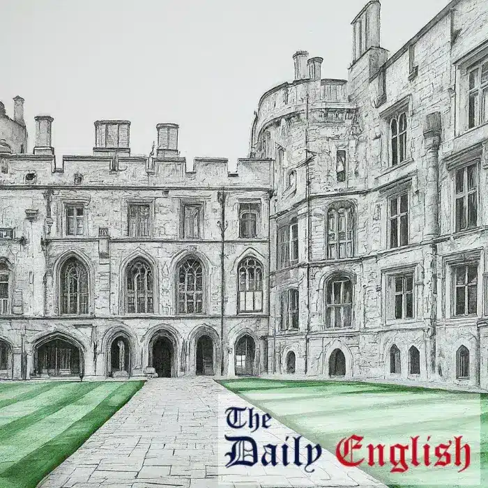The State Courtyard, Windsor Castle Sketch 1