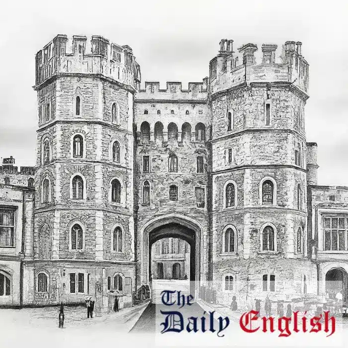The State Courtyard, Windsor Castle Sketch 2