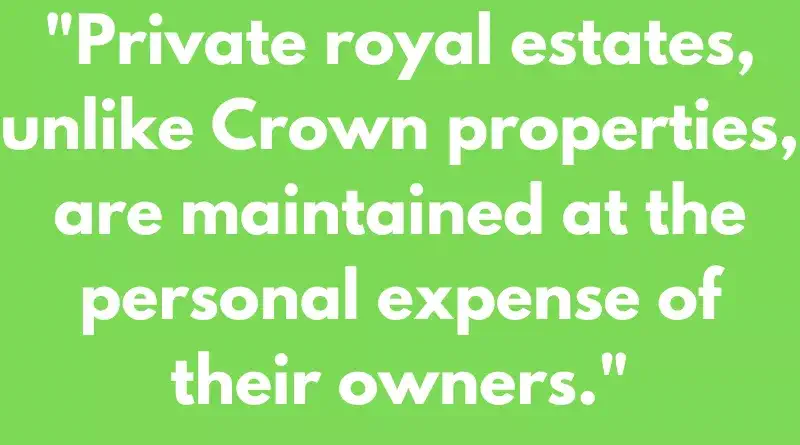 Distinction Between Crown Estate and Private Ownership