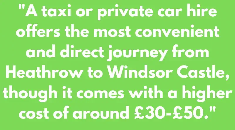 Taxi or Private Car Hire Pros and Cons