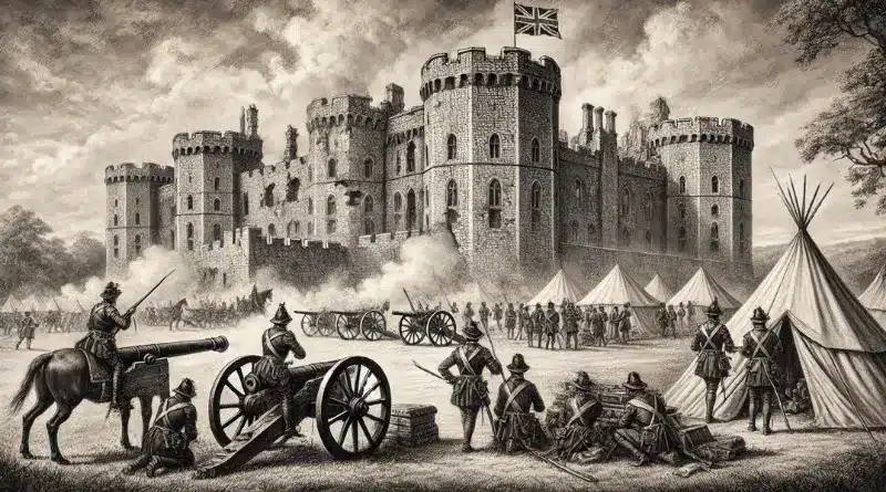 War at Windsor Castle Pencil Sketch