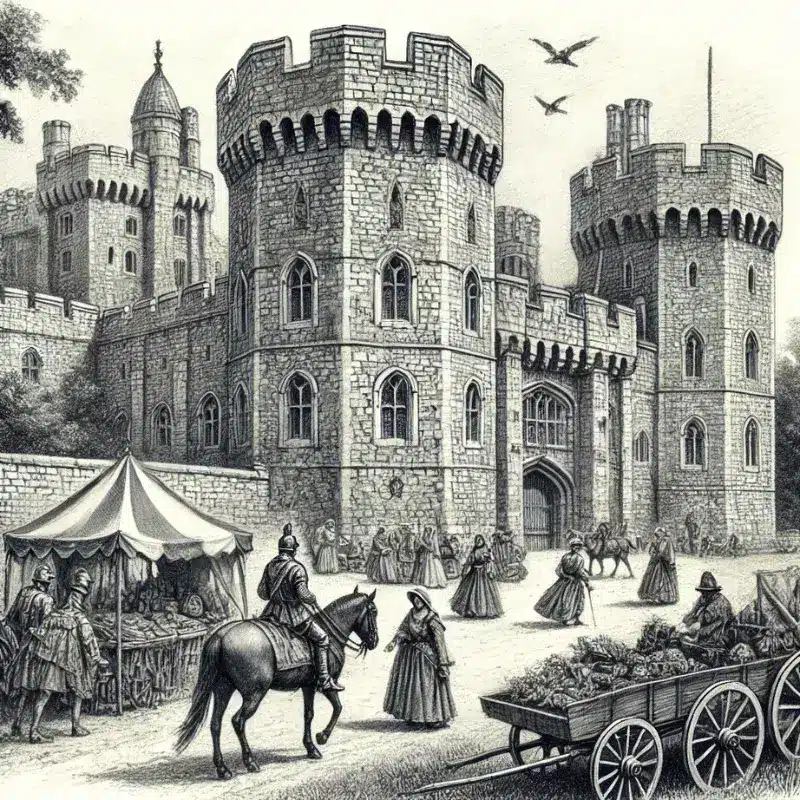 Windsor Castle Pencil Sketch